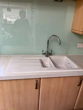 New kitchen sink and mixer tap